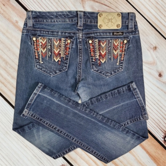 Miss Me Jeans with Southwestern Design Pockets Sz 27. Womens. - Picture 5 of 9